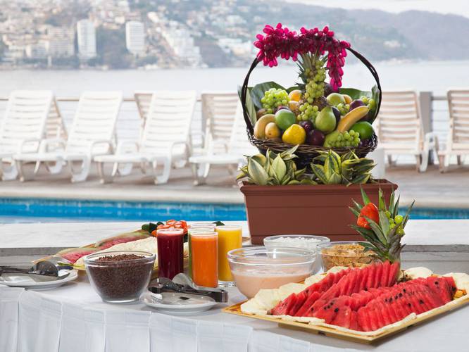 Buffet breakfast Calinda Beach Acapulco Hotel